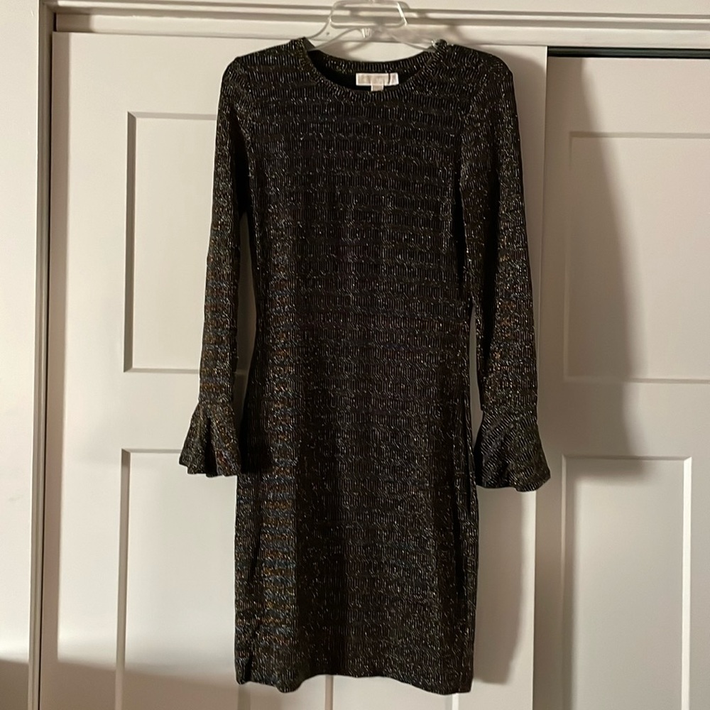Michael Kors black/silver/gold size small dress